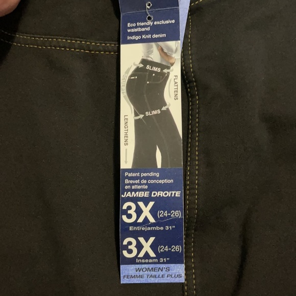 Nygard Slim Straight Leg tall plus size 3X - Picture 5 of 5